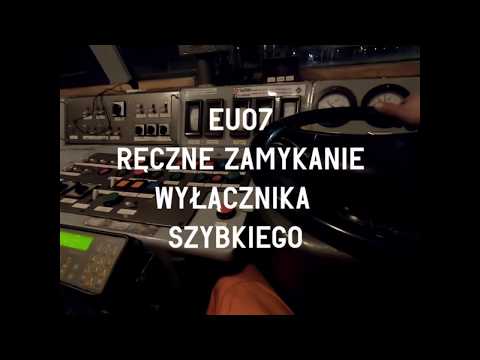 Lokomotywa EU07 - ręczne zamykanie wyłącznika szybkiego