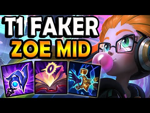 T1 Faker ZOE MID vs ANIVIA - Patch 11.1 Ranked Korea ✅