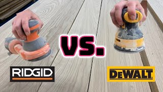 DeWalt vs. Ridgid: Orbital Sander Comparison #dewalt #ridgid