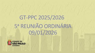5ª Reunião GT PPC - Plano de Prevenção às Chuvas - PPC