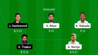 Dream11 Expert Team: Delhi Capitals vs Chennai Super Kings, DC vs CSK (IPL 2021)