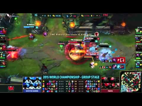 Yellowstar denies Rekkles PENTA ON AD KENNEN VS Invictus Gaming | LoL World Championship 2015