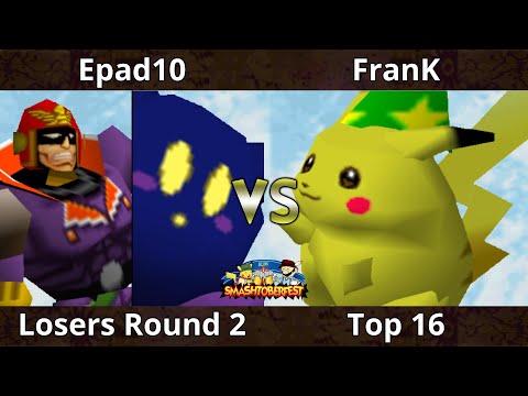 Smashtoberfest 2022 - Epad10 (Kirby, Falcon) Vs. FranK (Pikachu) SSB64 Smash Remix Tournament