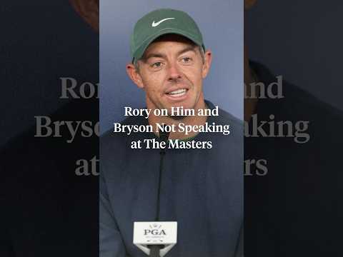 Rory explained why he did not speak with Bryson during the final round of the Masters.
