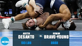 Austin DeSanto vs Roman Bravo Young 2022 NCAA wrestling chionship semifinal Mp4 3GP & Mp3