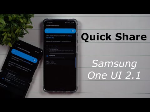 Samsung's New Quick Share - Samsung One UI 2.1