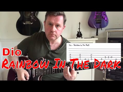 Easy Guitar Lesson - Dio - Rainbow In The Dark