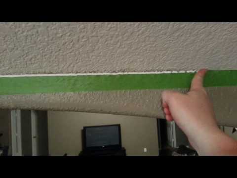 Demo on painting with caulk, get straight lines everytime!! No bleed through!!