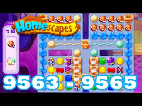 Homescapes Level 9563 - 9565 HD 3 - match puzzle game | Gameplay Walkthrough | android | 9564