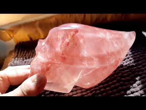 Red Golden Healer Hematite Quartz 6 inch ,traveller skull