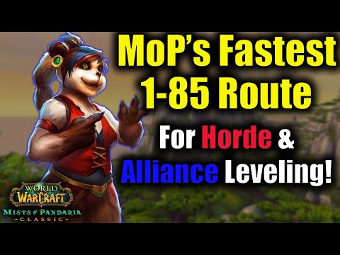 The Fastest 1-85 Leveling Route in MoP Classic
