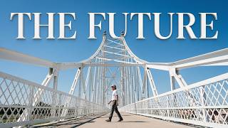 The Jefferson Footbridge is almost completed