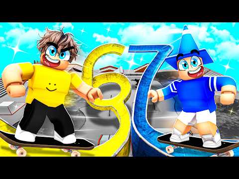 Smarty vs Lil Bro CUSTOM SKATEBOARD PARK in Roblox!