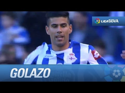 Golazo de Juanfran (2-0) en el Deportivo de la Coruña - Levante UD