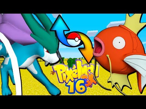 SUICUNE VS MAGIKARP NELLA SFIDA SCAMBIA POKEMON! - Minecraft ITA - Pixelmon GX #16 w/Federic e Eren