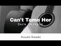 Zara Larsson - Can't Tame Her (Acoustic Karaoke)