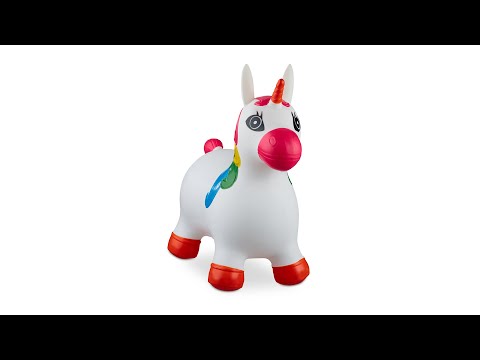 Animal sauteur en forme de licorne Rose foncé - Rouge
