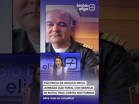 Provincia de Arauco inicia jornada electoral con despeje de rutas tras cortes nocturnos
