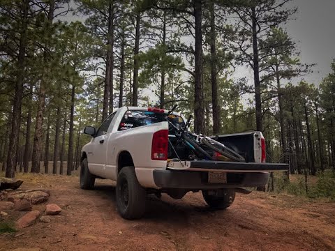 Testing Our Walmart Mountain Bikes On A McGaffey Trail | WE GET RAINED ON!!