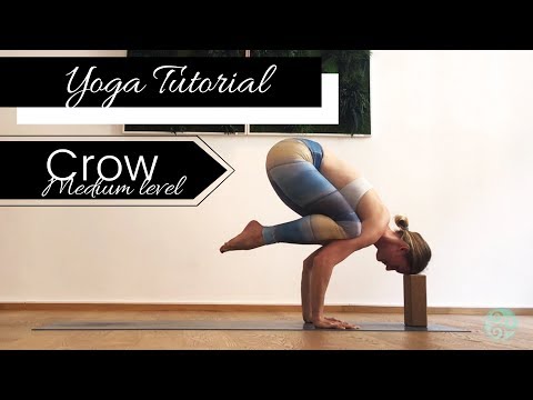 Yoga exercise - the crow step by step instructions