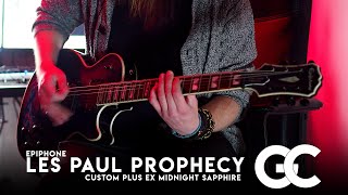 Video thumbnail for ARE THE OLD PROPHECY'S STILL GOOD? - Epiphone Prophecy Les Paul Custom Plus EX Midnight Sapphire by The Guitar Collective