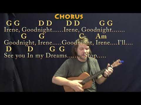 Goodnight, Irene (Traditional) Bariuke Cover Lesson in G with Chords/Lyrics