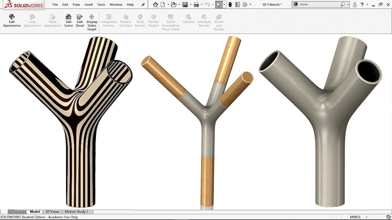 Master the Surfacing Technique of '3D Y Branch' in Solidworks 2018 | Easy Step by Step Method