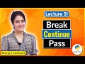 Break Continue Pass In Python Loop Control Statements Python Tutorials For Beginners Lec51