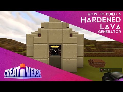 Creativerse: How to Build A Hardened Lava Generator