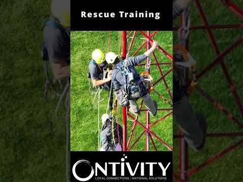 How to Rescue Someone on A Tower #shorts #telecom