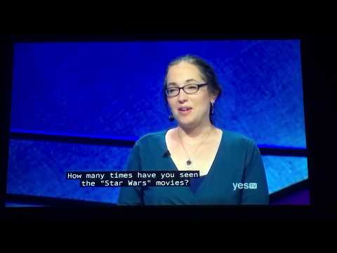 Jeopardy FUNNY Moment Part 1/2: contestant chat, Star Wars fan 😃 Jennifer Quail Day 8 (12/13/19)