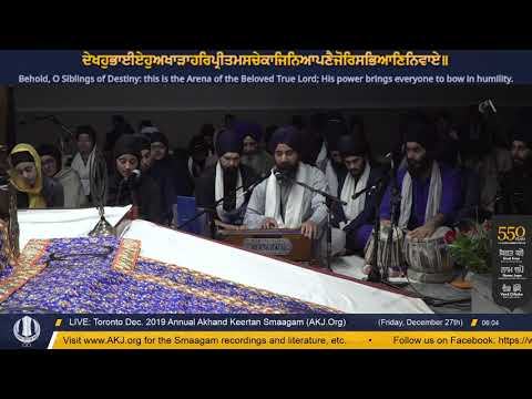 027 Toronto Dec. 2019 Friday Morning - Bhai Parminder Singh Jee Delhi