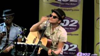 Bruno Mars singing &quot;I Will Always Love You&quot; on Q102