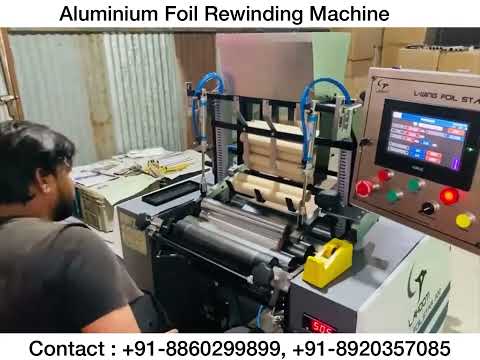 Automatic Aluminum Foil Rewinding Machine (Servo Pneumatic)