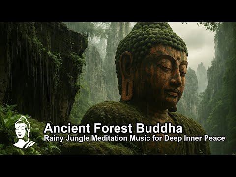 Ancient Forest Buddha | Rainy Jungle Meditation Music for Deep Inner Peace