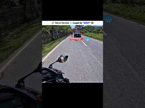 Indian Army Man Stopped 💀 #shorts #motovlog #bikerider #rider #bikerider #riding