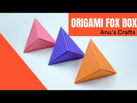 How to make Origami Fox Box | Modular 'Fox Box' Tutorial | #DIY | Anus's Crafts