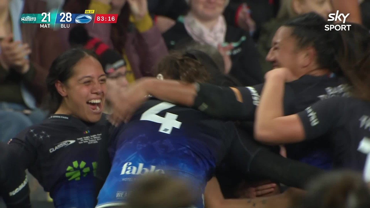 Blues Seal Third Straight Aupiki Title With 80th-Minute Try