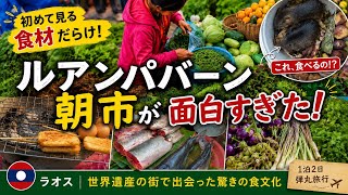 【ルアンパバーン】朝市が面白すぎた! 世界遺産の街で出会った驚きの食文化