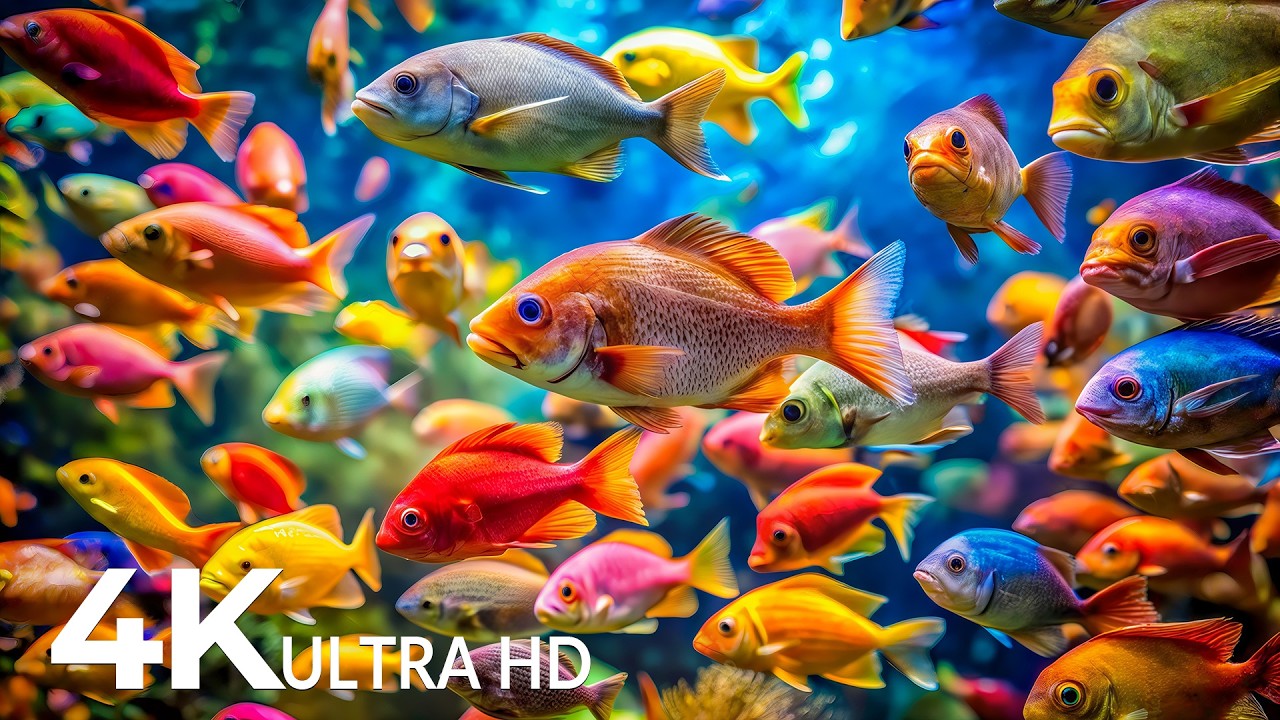 Incredible Aquarium 4K ULTRA HD | Dive Deep & Explore the Ocean's Hidden World - Ocean Relaxation #2