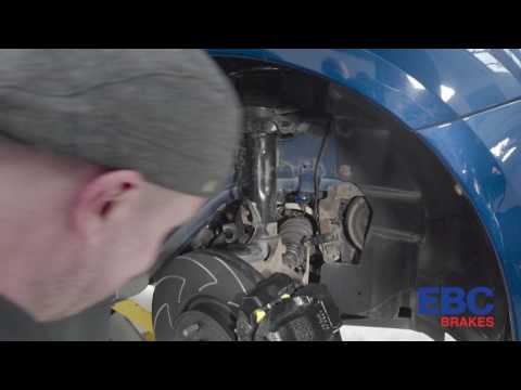 How to fit a high performance EBC brake line on a car
