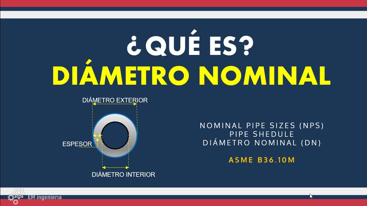 ✅Diámetro nominal NPS Y DN de tubería de acero 🦾