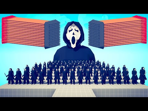 100x GHOSTFACE + GIANT vs EVERY GOD - Totally Accurate Battle Simulator TABS