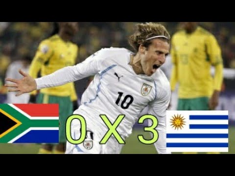 VITÓRIA CELESTE | ÁFRICA DO SUL 0 X 3 URUGUAI | MELHORES MOMENTOS | HD 16/06/2010