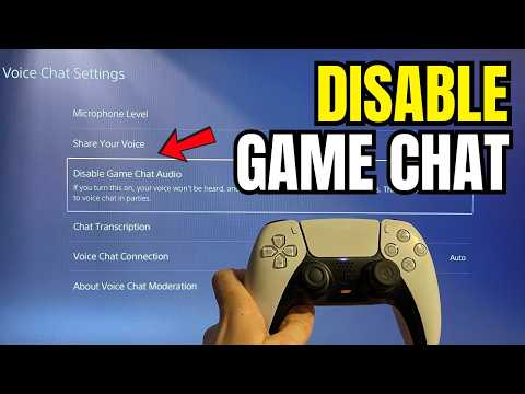 PS5: How to Disable Game Chat Audio (Voice Chat Settings) 2023