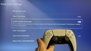 PS5: How to Disable Game Chat Audio (Voice Chat Settings)