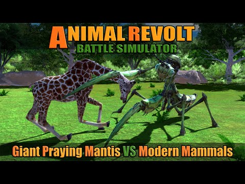 Giant Praying Mantis vs Modern Mammals - Animal Revolt Battle Simulator