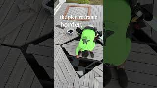 How much did this composite decking compass rose inlay cost? #deck #building #construction