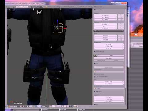 Tutorial 2: How to change the cube for a character. Blender 2.6