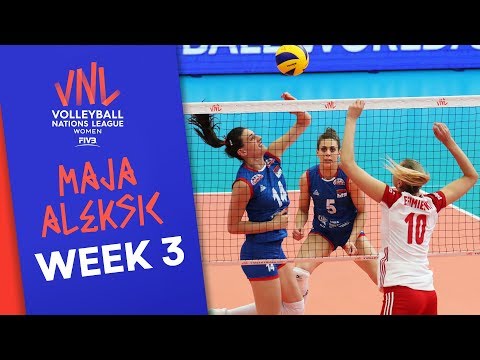 Best blocker: Maja Aleksic | #VNLWomen Week 3! | Volleyball Nations League 2019